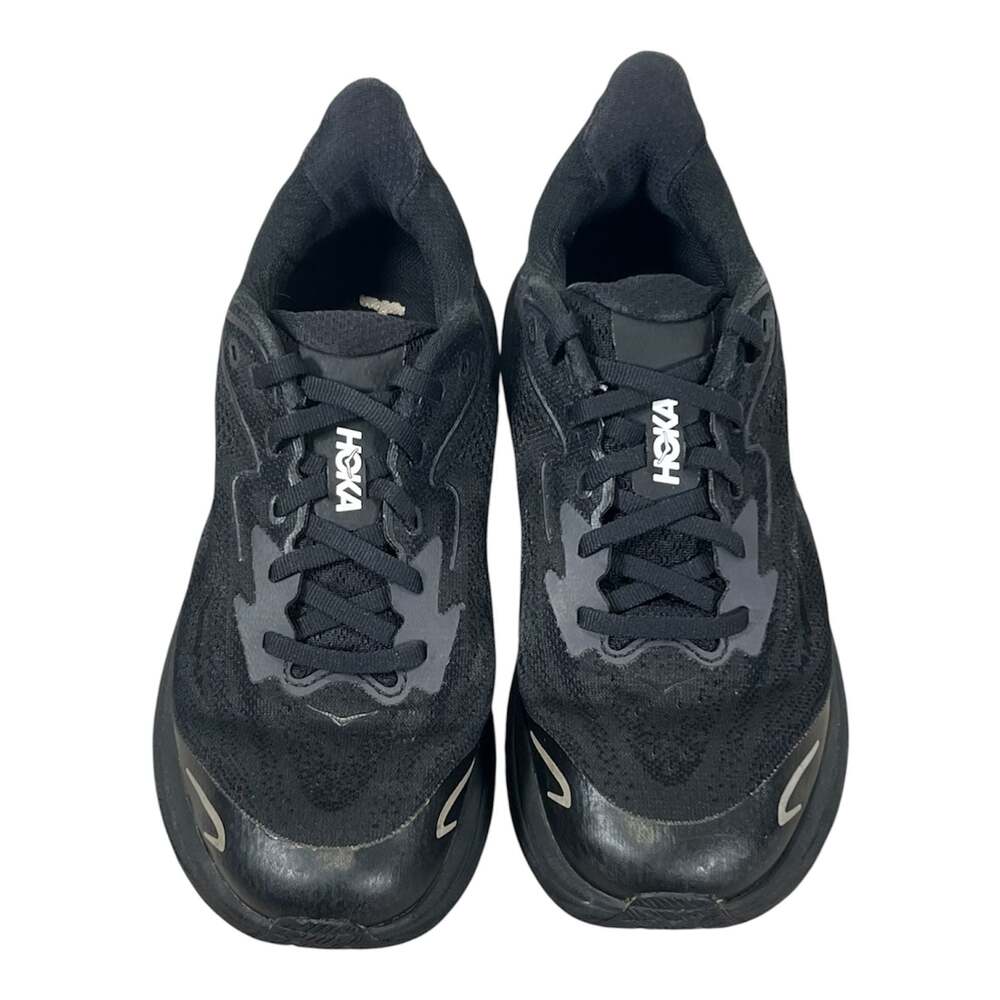 HOKA Clifton 10 Big Kids Running Sneakers - Black/Black